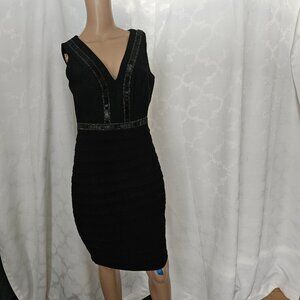 **Jax Elegant Black Bandage Dress**